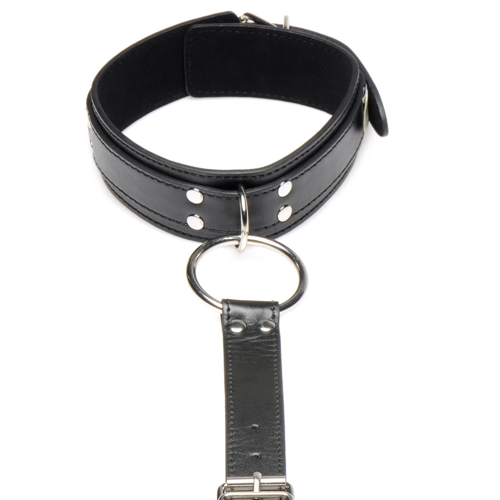 Strict Neck to Wrist Vegan Leather Restraints