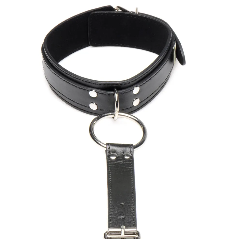 Strict Neck to Wrist Vegan Leather Restraints