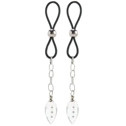 Nipple play Crystal Teardrop Non-Piercing Nipple Jewelry