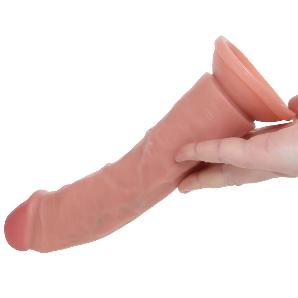 Shots Toys  RealRock 8 Inch Vibrating Dildo in Light-Seduce Mart