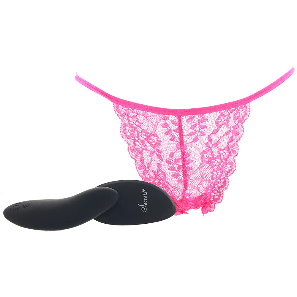 X-Gen  Hot Pink Lace Bikini &amp; Remote Panty Vibe in OSXL-Seduce Mart