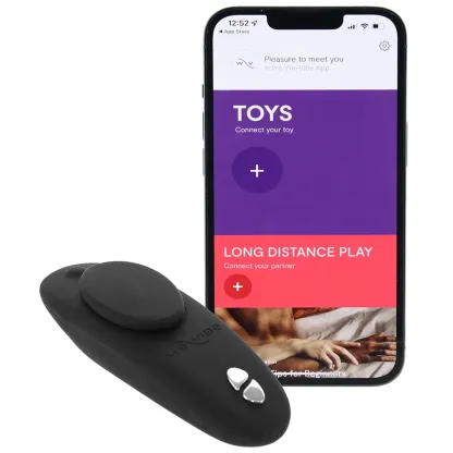We-Vibe  We-Vibe Moxie+ Wearable Clitoral Vibe in Satin Black-Seduce Mart