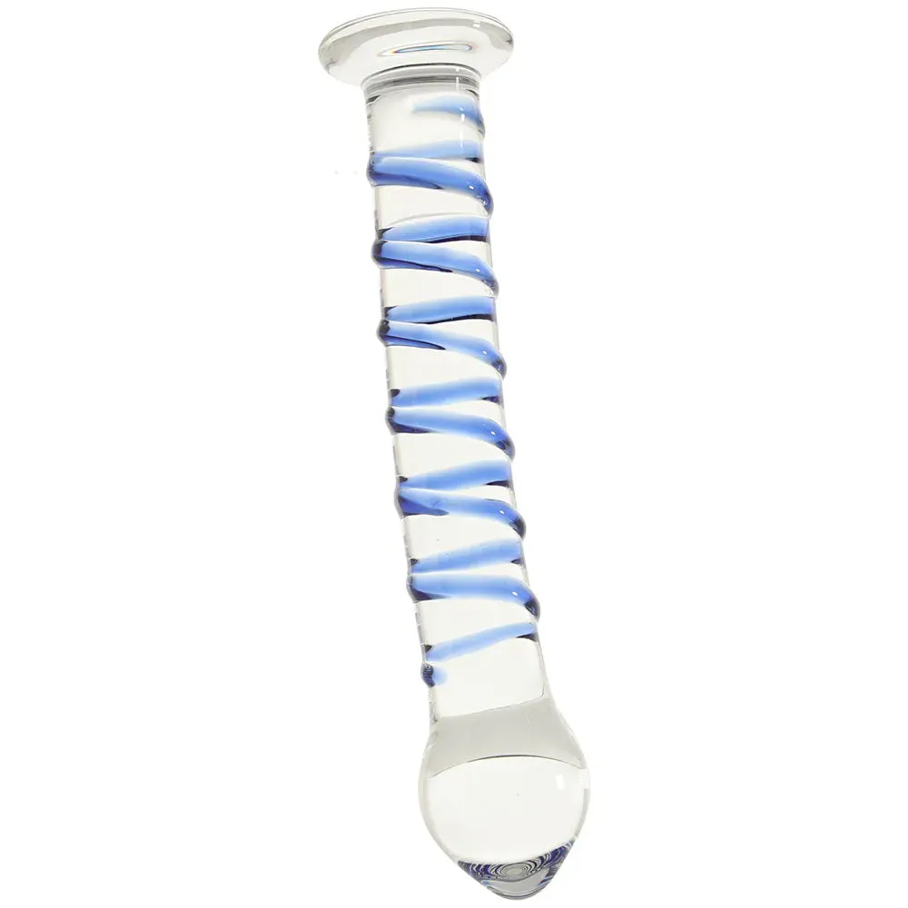 Electric Eel  gläs Double Penetration Swirly Dildo &amp; Plug Set