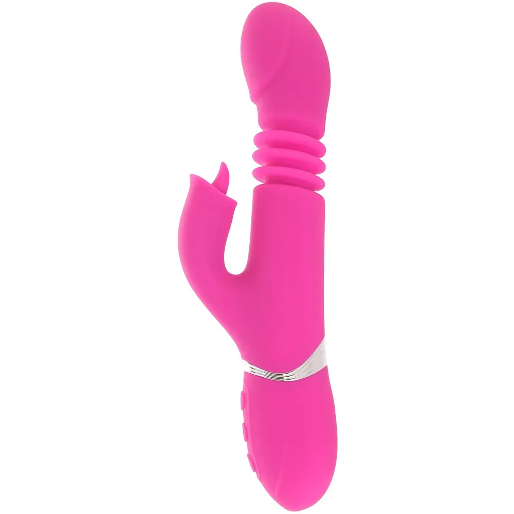 Evolved Novelties  Pink Dragon Thrusting Rabbit Vibe-Seduce Mart