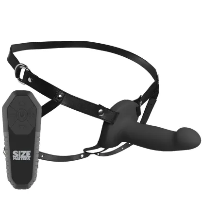 XR Brands  Size Matters 2 Inch Smooth Vibrating Penis Sheath in Black-Seduce Mart