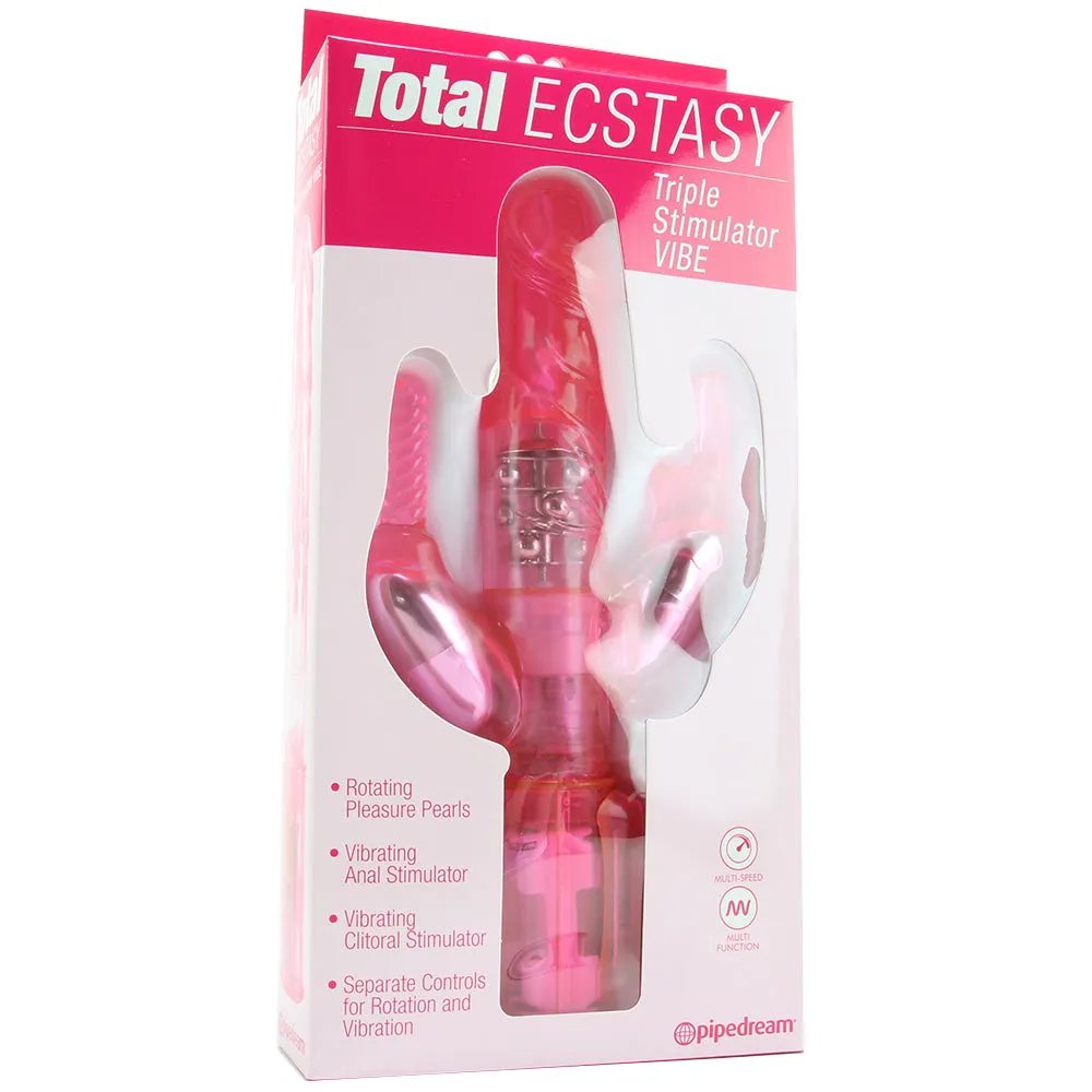 Pipedream  Total Ecstasy Triple Stimulator Vibe-Seduce Mart