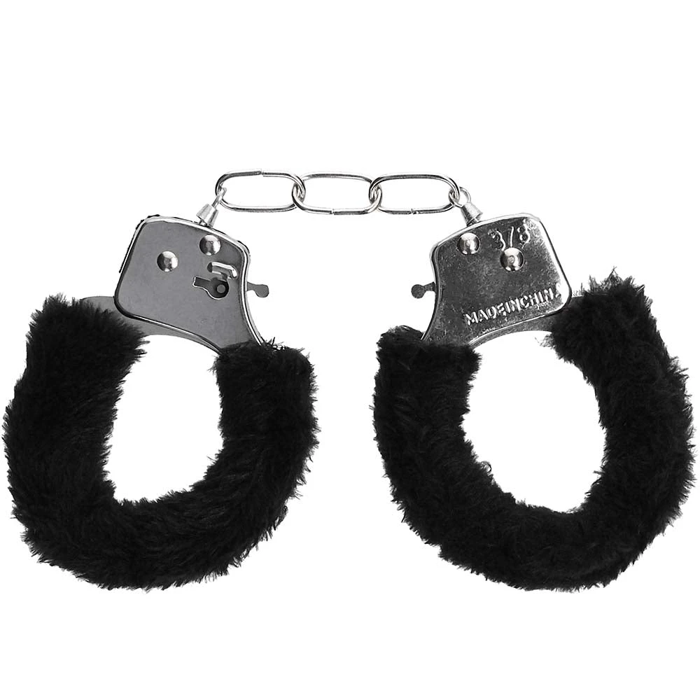 Black &amp; White Beginner's Furry Wrist Cuffs