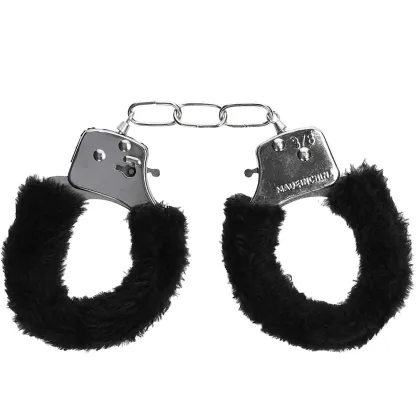 Black &amp; White Beginner's Furry Wrist Cuffs