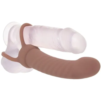 CalExotics  Performance Maxx Ribbed Dual Penetrator Vibe in Dark-Seduce Mart