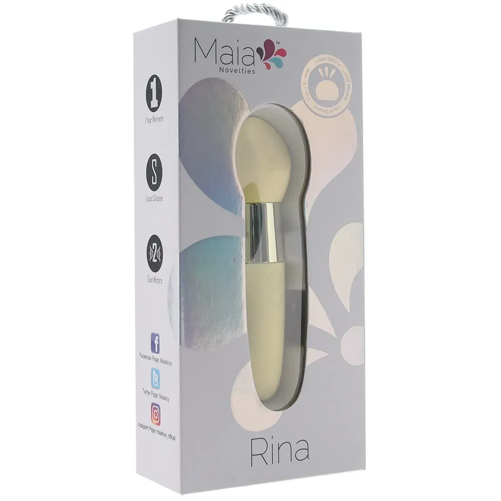 Maia  Rina Double Sided Silicone Bullet Vibe in Yellow-Seduce Mart