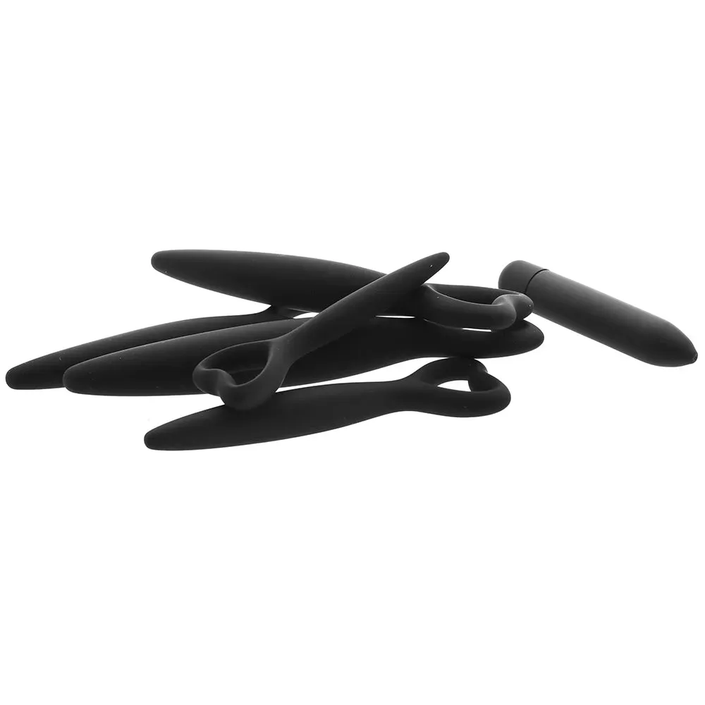 Shots Toys  Ouch! Silicone Vaginal Dilator Set and Bullet in Black-Seduce Mart