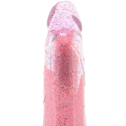 Blush  Glow Dicks 8 Inch Molly Light Show Vibe in Pink-Seduce Mart