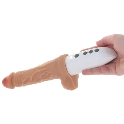 Blush  Dr. Skin Dr. Hammer 7 Inch Thrusting Vibe-Seduce Mart