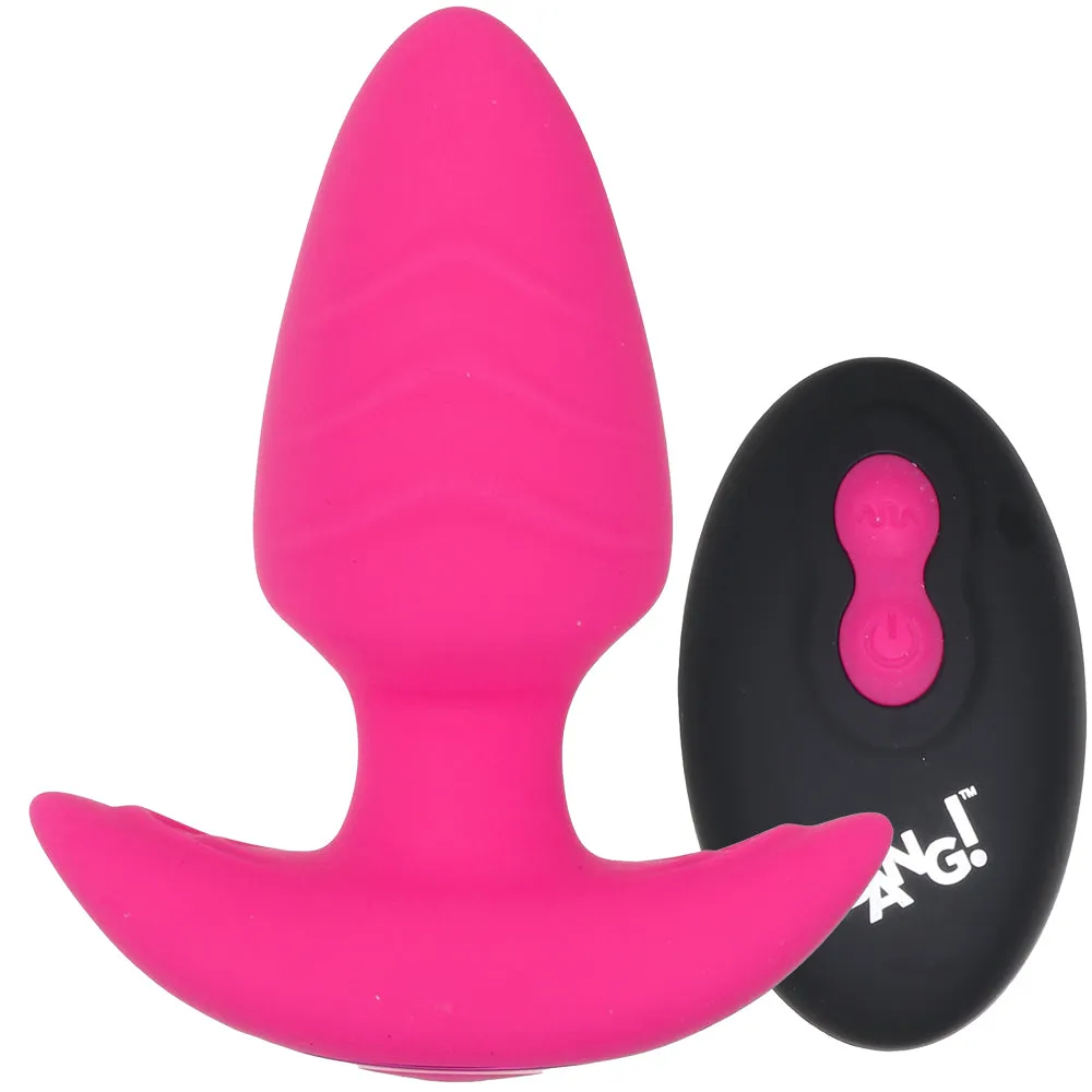 XR Brands  Bang! Rotating &amp; Vibrating Butt Plug in Pink-Seduce Mart
