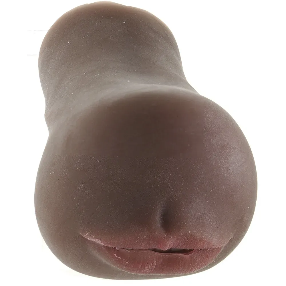 CalExotics  Stroke It Anatomical Mouth Stroker in Brown