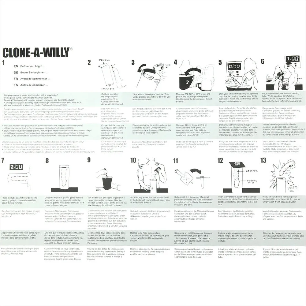 mpire Labs  Clone-A-Willy Vibrator Kit in Glow in the Dark-Seduce Mart