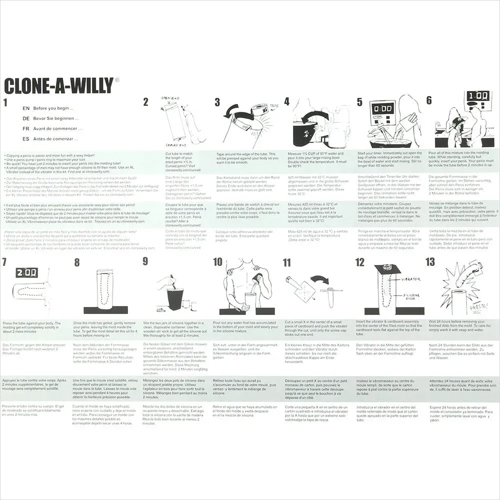 mpire Labs  Clone-A-Willy Vibrator Kit in Glow in the Dark-Seduce Mart