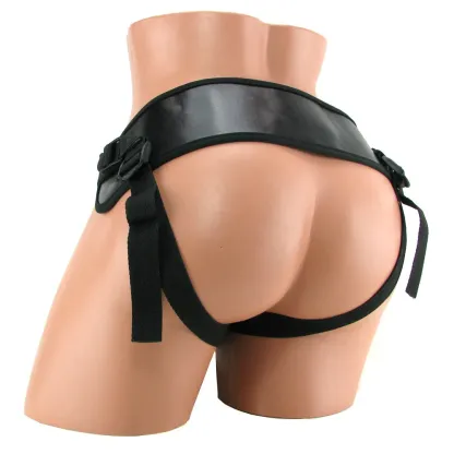 Nasstoys  Real Skin Whoppers Vibe &amp; Universal Harness in 8 Inches-Seduce Mart