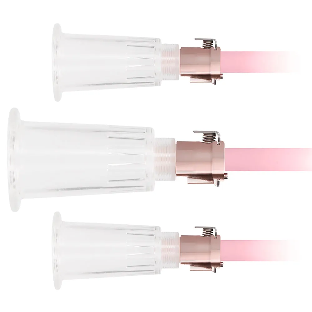 Shots Toys  Pumped Rechargeable Clitoral &amp; Nipple Pump Set in Medium-Seduce Mart