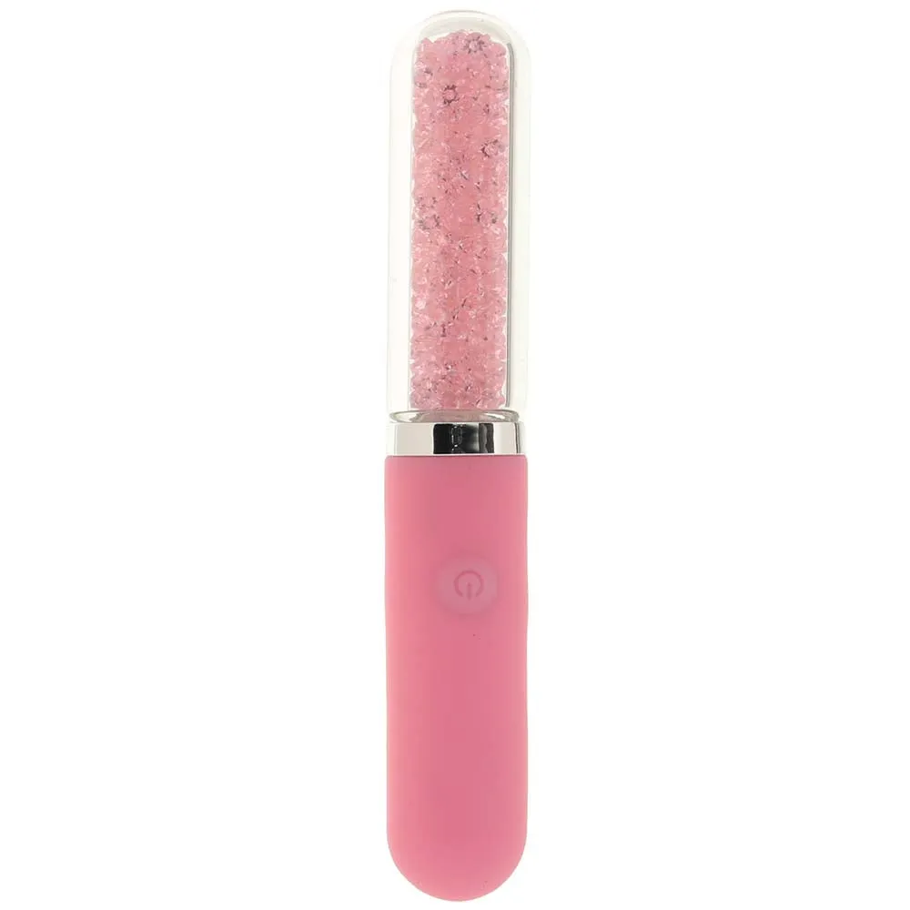 ns novelties  Stardust Posh Rechargeable Glass Vibe in Pink-Seduce Mart