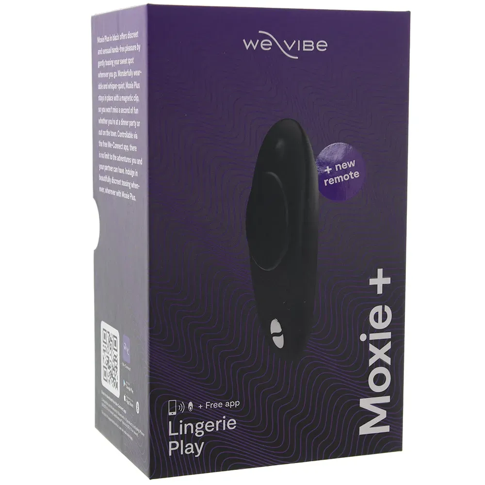 We-Vibe  We-Vibe Moxie+ Wearable Clitoral Vibe in Satin Black-Seduce Mart