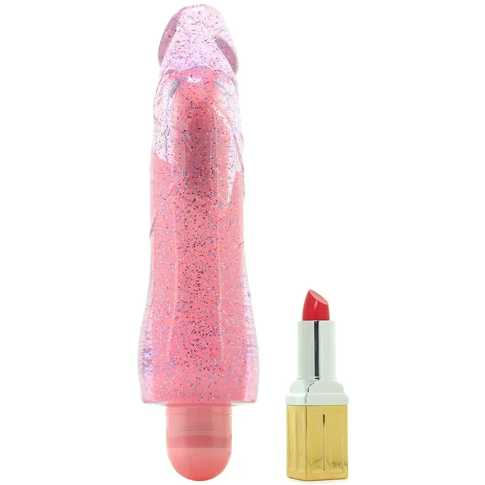 Blush  Glow Dicks 8 Inch Molly Light Show Vibe in Pink-Seduce Mart