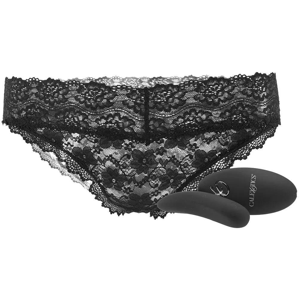 CalExotics  Remote Control Black Lace Panty &amp; Vibe Set in L/XL-Seduce Mart