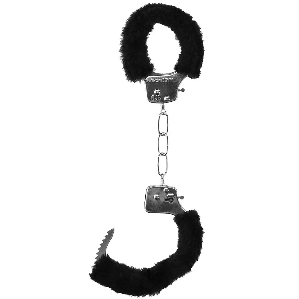 Black &amp; White Beginner's Furry Wrist Cuffs