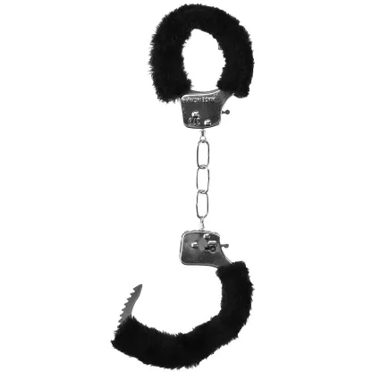Black &amp; White Beginner's Furry Wrist Cuffs