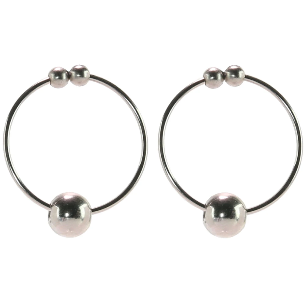 Nipple play Non-Piercing Nipple Rings in Silver