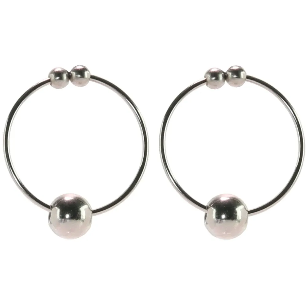 Nipple play Non-Piercing Nipple Rings in Silver