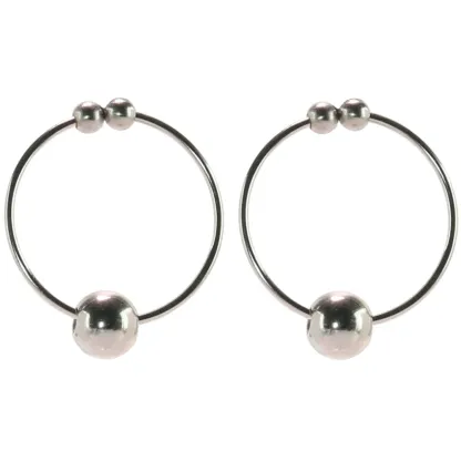 Nipple play Non-Piercing Nipple Rings in Silver