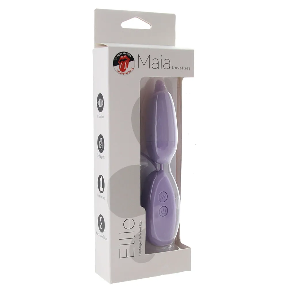 Maia  Ellie Rechargeable Licking Egg Vibe-Seduce Mart