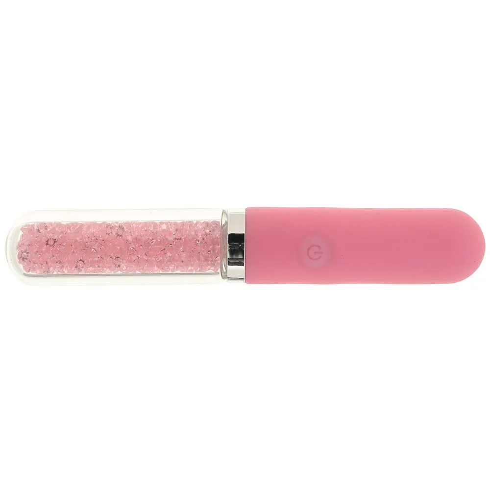 ns novelties  Stardust Posh Rechargeable Glass Vibe in Pink-Seduce Mart