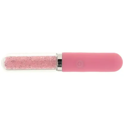 ns novelties  Stardust Posh Rechargeable Glass Vibe in Pink-Seduce Mart