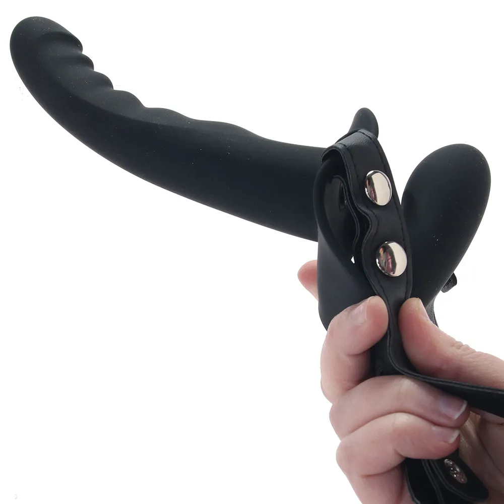 Shots Toys  Ouch! Adjustable Dual Ribbed Strap-On Vibe-Seduce Mart