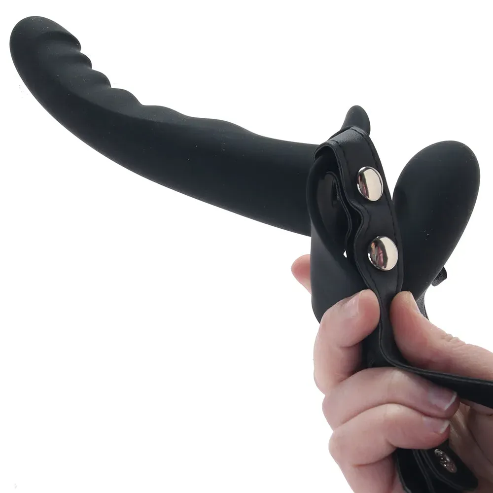 Shots Toys  Ouch! Adjustable Dual Ribbed Strap-On Vibe-Seduce Mart