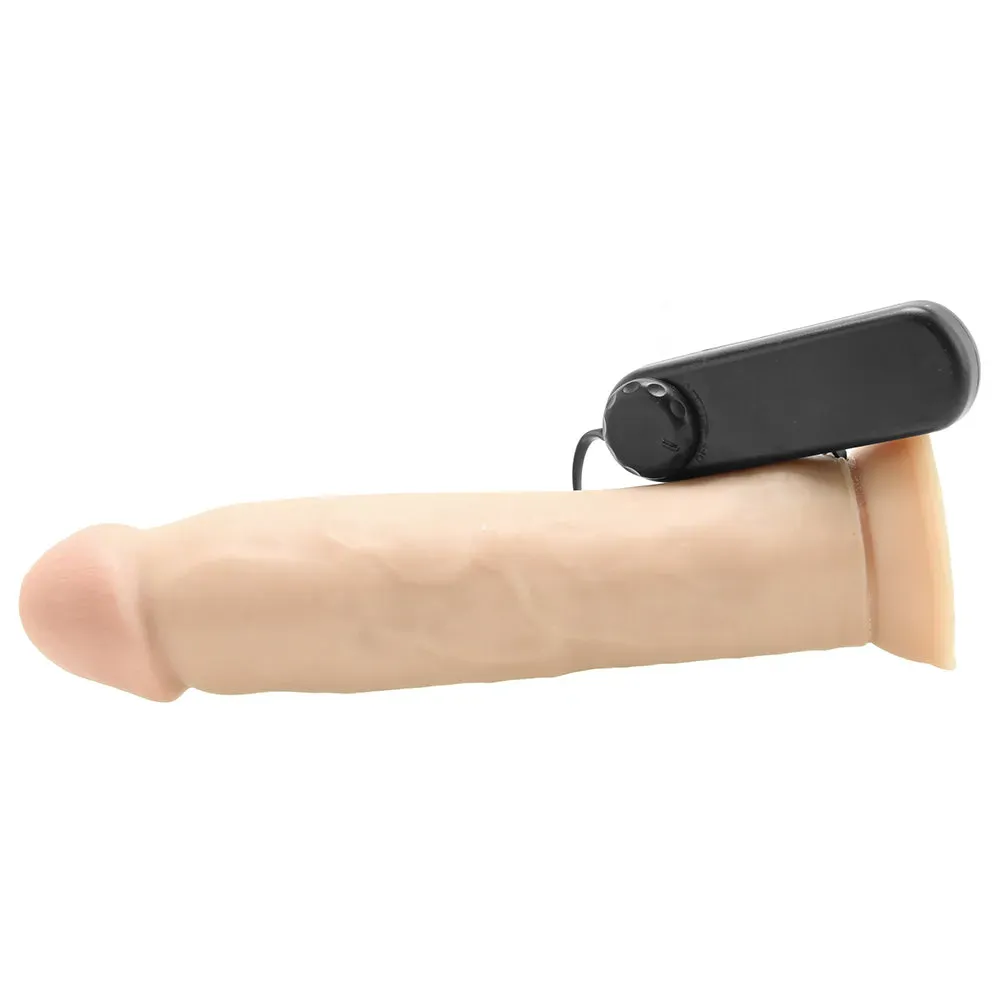 Blush  Dr. Throb 9.5 Inch Vibrating Cock in Vanilla-Seduce Mart