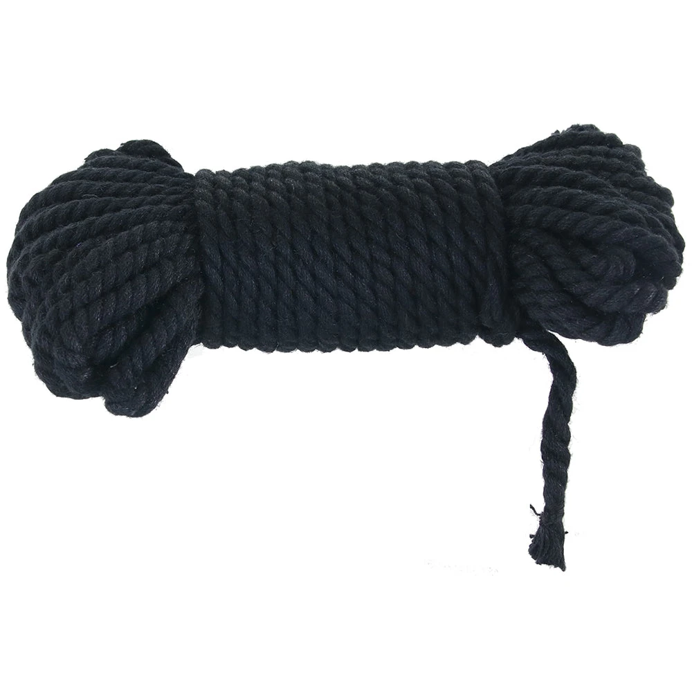 Merci Bind &amp; Tie Hemp 30ft Bondage Rope in Black