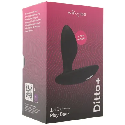 We-Vibe  We-Vibe Ditto+ Vibrating Anal Plug in Black-Seduce Mart