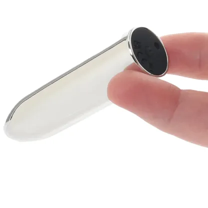 CalExotics  Turbo Buzz Classic Mini Bullet Vibe in Silver-Seduce Mart