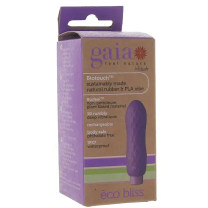 Blush  Gaia Eco Bliss Silicone Bullet Vibe-Seduce Mart