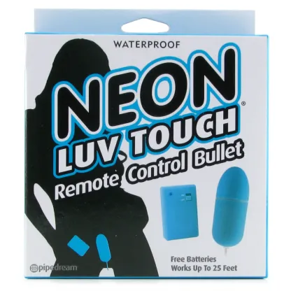 Pipedream  Neon Remote Control Bullet Vibe in Blue-Seduce Mart