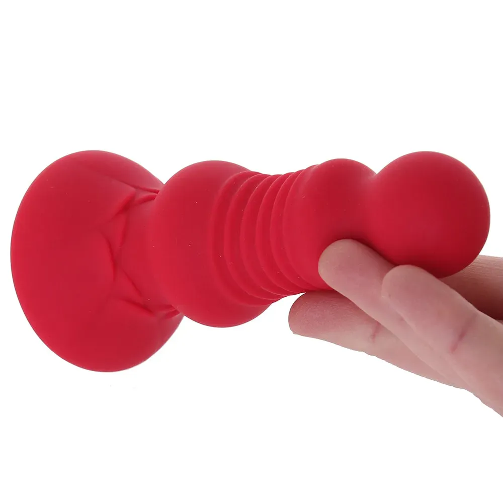 X-Gen  Secret Kisses Rosebud Thrusting Butt Plug-Seduce Mart