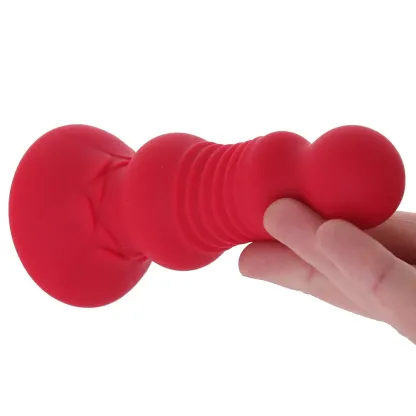 X-Gen  Secret Kisses Rosebud Thrusting Butt Plug-Seduce Mart