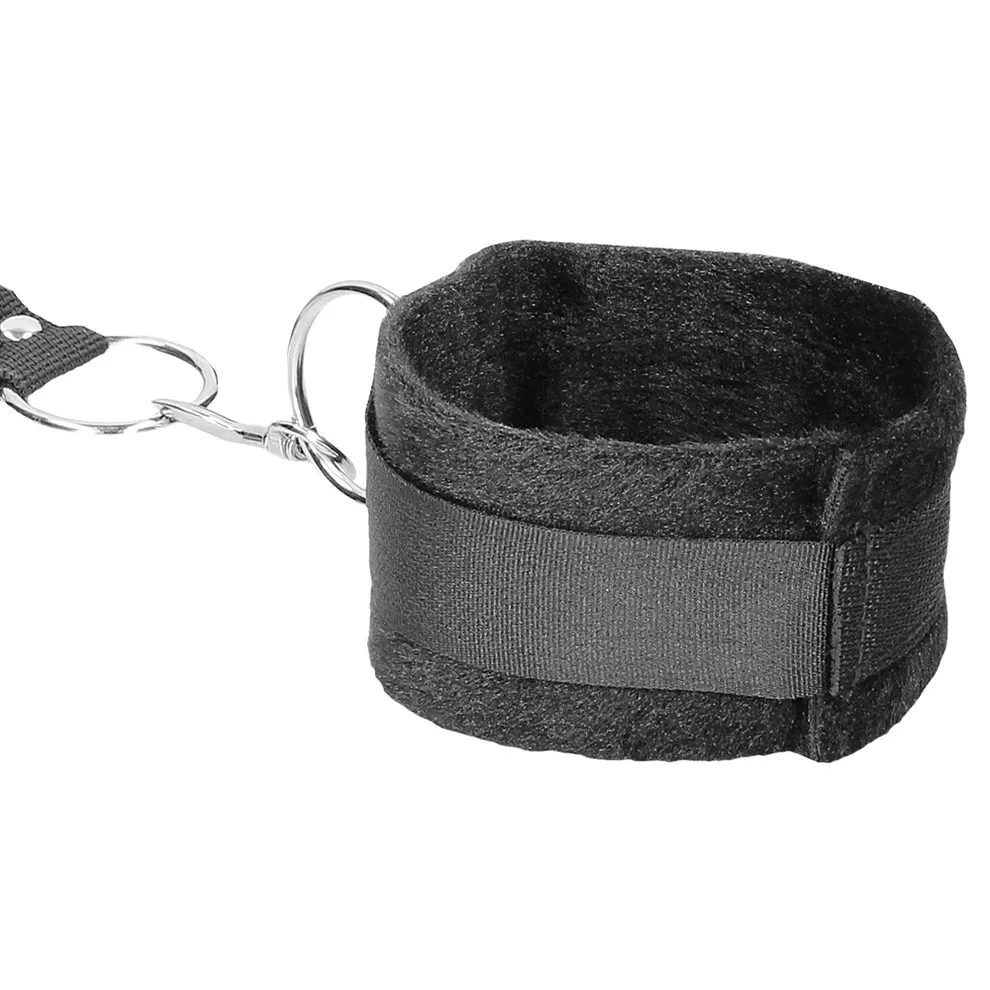 Black &amp; White Velcro Hogtie With Cuffs