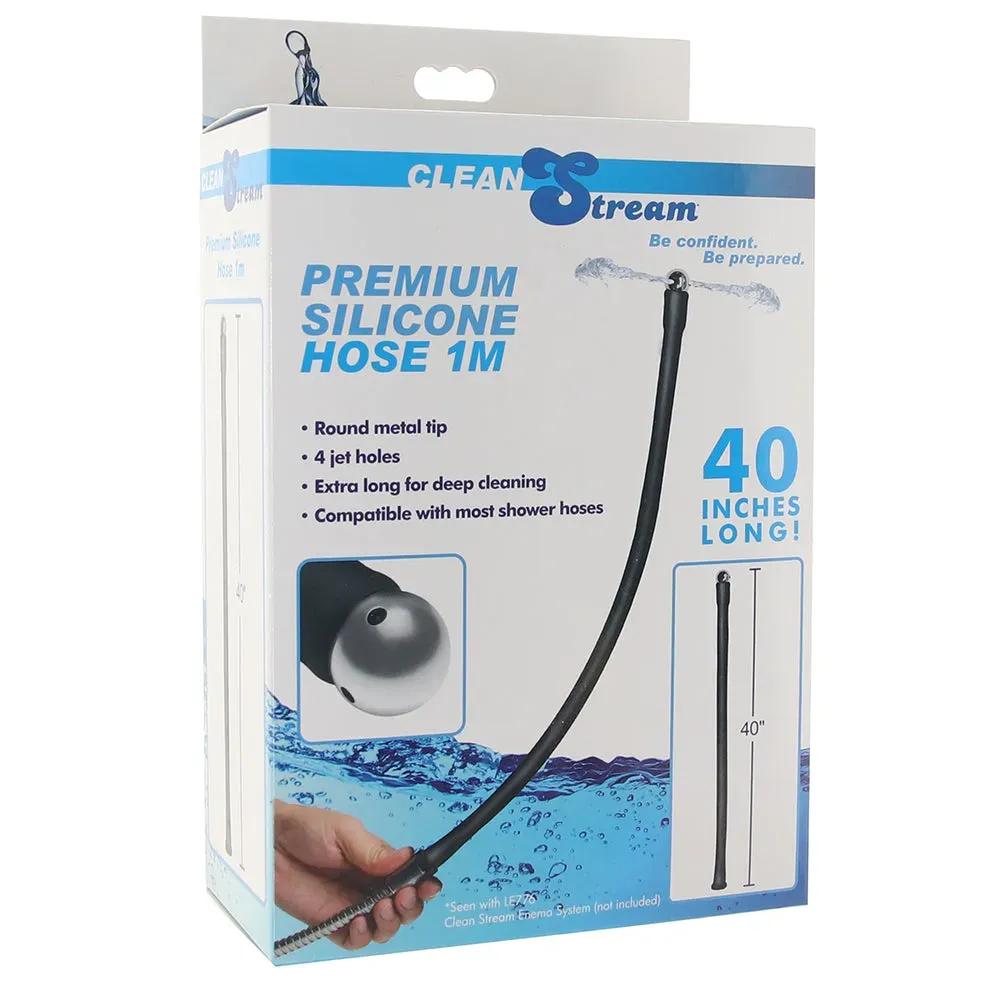 XR Brands  Clean Stream Premium Silicone Hose in 3.3'/1m