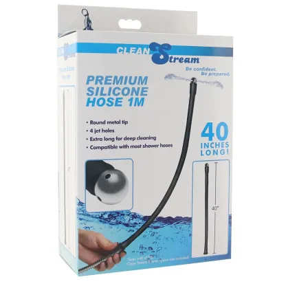 XR Brands  Clean Stream Premium Silicone Hose in 3.3'/1m