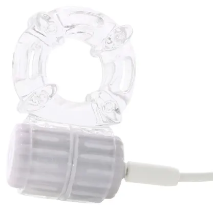 Screaming O  BigO Rechargeable Vibe Ring in Clear-Seduce Mart