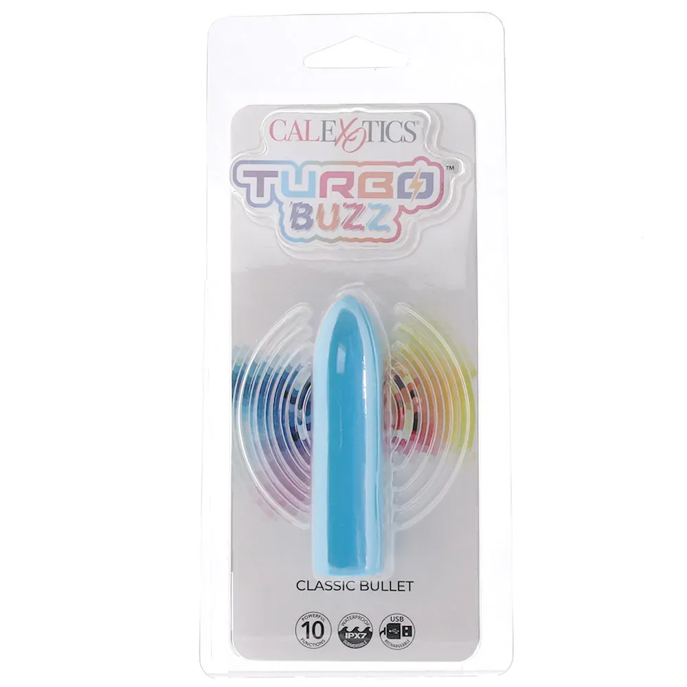 CalExotics  Turbo Buzz Classic Bullet Vibe in Blue-Seduce Mart